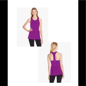 Kensie Women's Workout Peplum Top Sz M